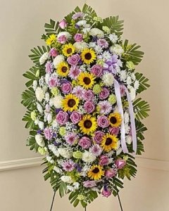 Sunflower, mums and Rose